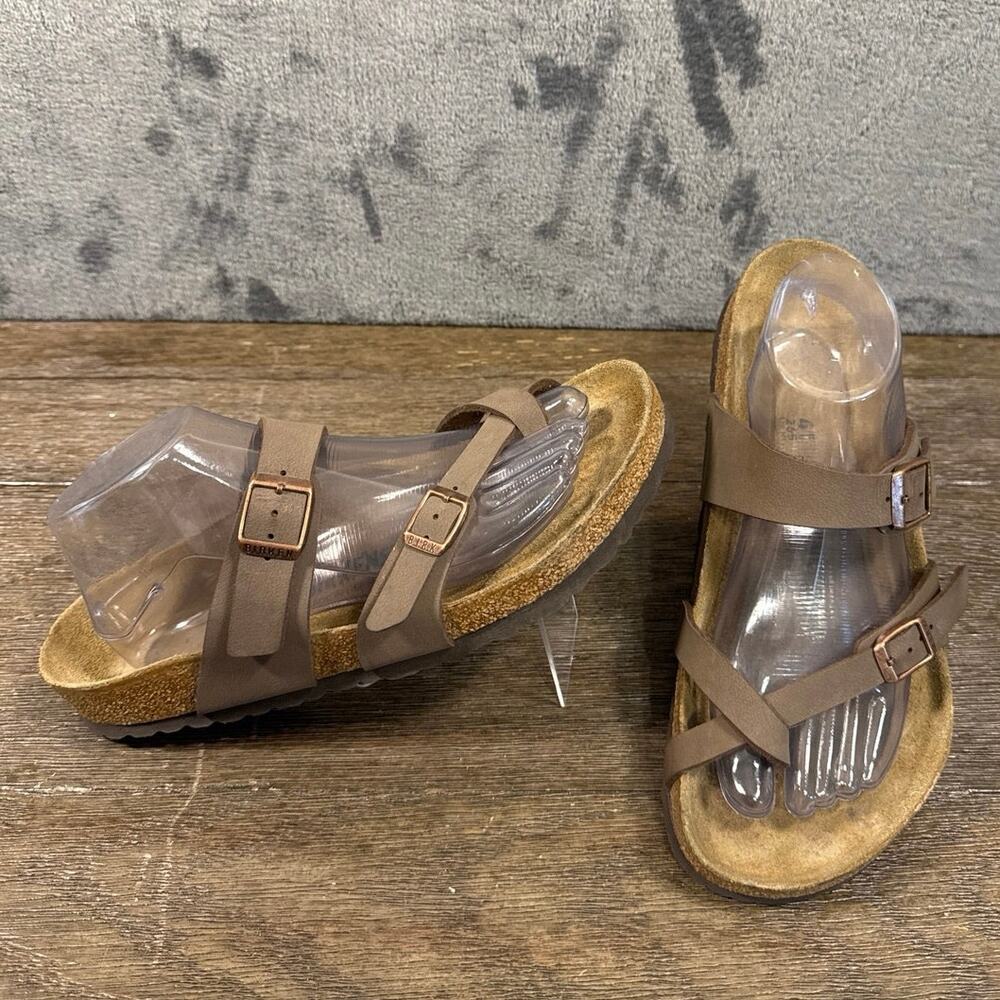 Birkenstock Mayari Birko-Flor Toe Loop Women Sandals Mocha SZ EU 41R/US 10-10.5